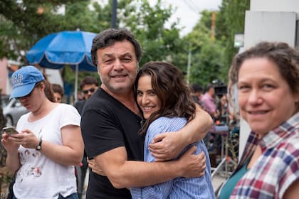 Díaz junto a Carnevale, quien la dirigió en tres películas y varios programas de televisión