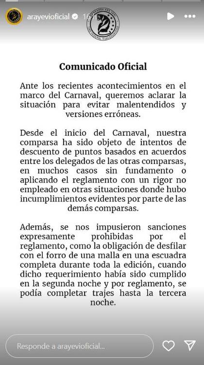 No todo fue fiesta en el carnaval de Gualeguaychú: hubo un cruce escandaloso entre las comparsas en la votación de cuál era la campeona