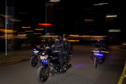Hubo una fuerte presencia policial para hacer efectiva la prohibición