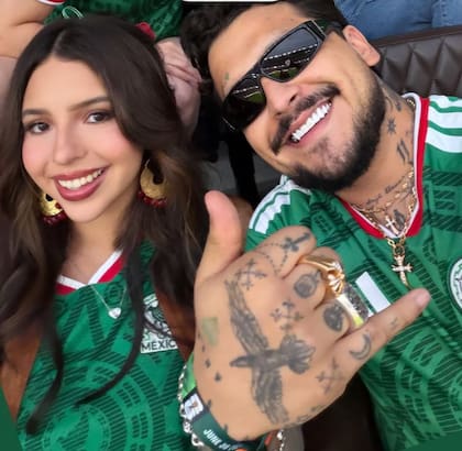 Nodal, ex de Belinda, también asistió al partido (Foto: Instagram)