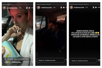 Noelia Marzol mostró cómo terminó su noche