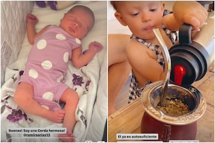Noelia Marzol mostró por primera vez a Alfonsina de cuerpo entero y al mismo tiempo destacó la ayuda de su hijo Donatello