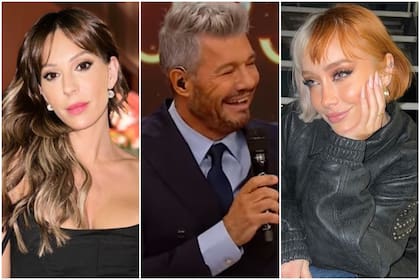 Noelia Marzol, Tinelli y Tuli Acosta: el conductor y las dos finalistas de este año