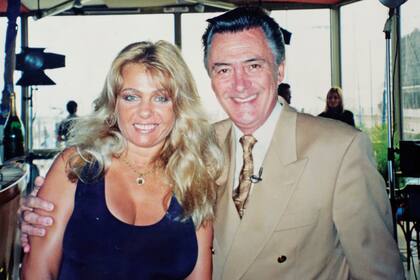 Noemí junto a Lucho Avilés en Mar del Plata.