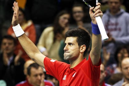 Nole festejó ante su público