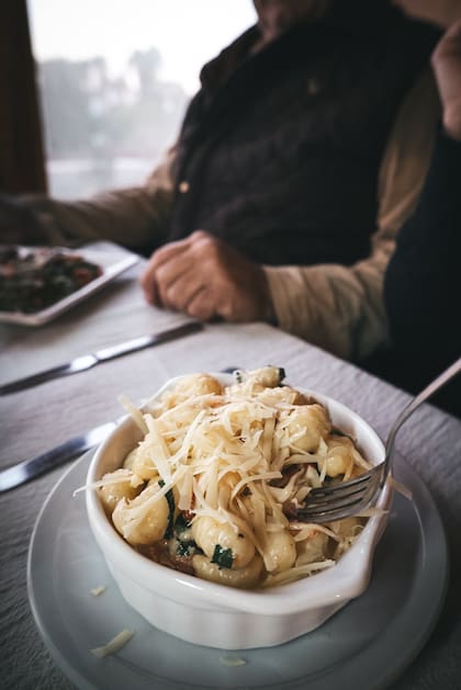 Ñoquis caseros, ideales para combatir el frío.