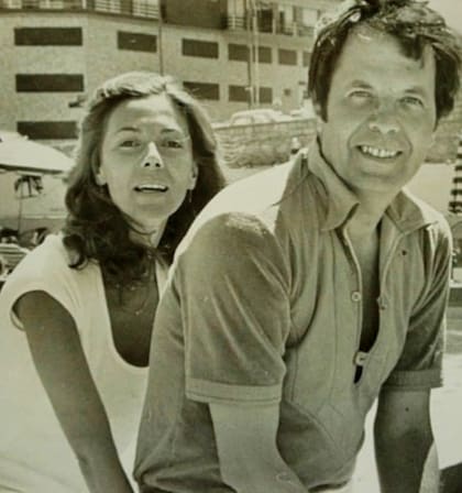Nora Cárpena junto a su gran amor, Guillermo Bredeston