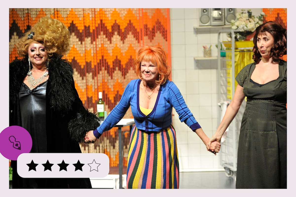 Noralih Gago, Soledad Silveyra y María Merlino en Pasta de estrellas