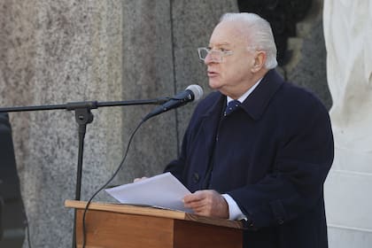 Norberto Frigerio, director de Relaciones Institucionales de LA NACION, pronunció unas palabras por los 205 años del nacimiento de Bartolomé Mitre