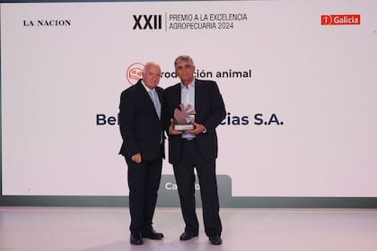 Norberto Frigerio (LA NACION) y Alfredo Eduardo Casaretto, gerente general de Bellamar Estancias SA