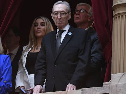 Norberto Milei, el día de la asunción presidencial de su hijo