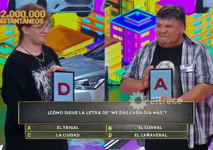 Norberto se impuso en la final y ganó $2.000.000 (Foto: Captura de TV / eltrece)