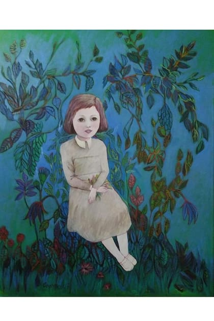 "La sombra y la flor", pintura de Norma Capponcelli