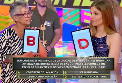 Norma se midió con Iara en la final por el dinero; si bien comenzó con el pie izquierdo, la mujer de 65 años dio vuelta el juego y ganó los millones (Foto: Captura eltrece)