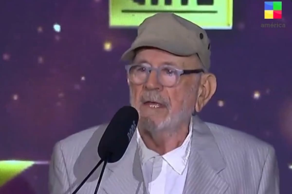 Norman Briski dio un encendido discurso en los premios Martín Fierro al cine y las series