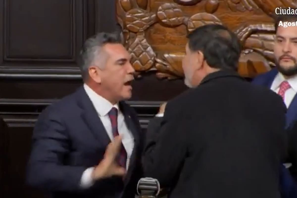 Noroña y Moreno se pelearon en el Congreso de México