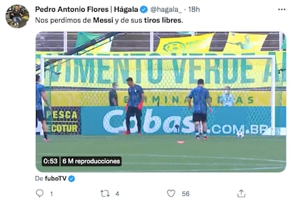 "Nos perdimos de Messi y de sus tiros libres"