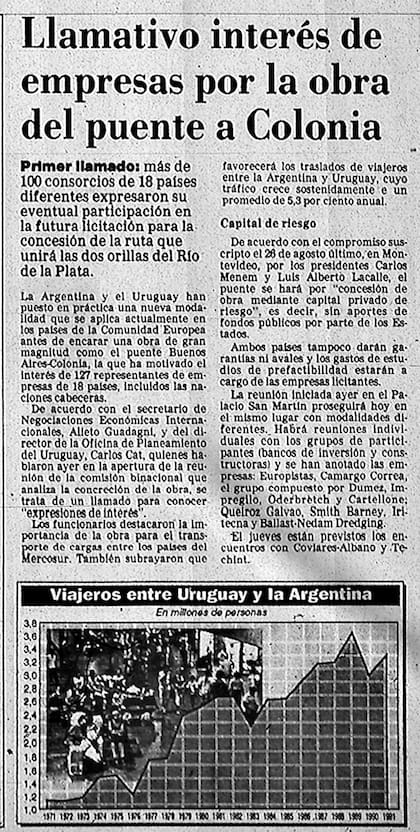 Nota publicada en LA NACION del 9 de septiembre de 1992