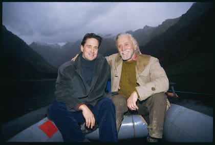 Noviembre de 1990. Padre e hijo juntos en los Pirineos