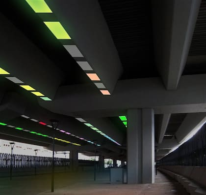 Notas de luz, atardecer experimental