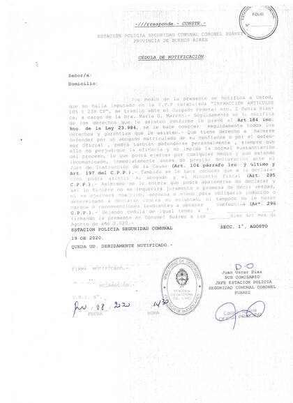 La notificación que le llegó a 70 productores