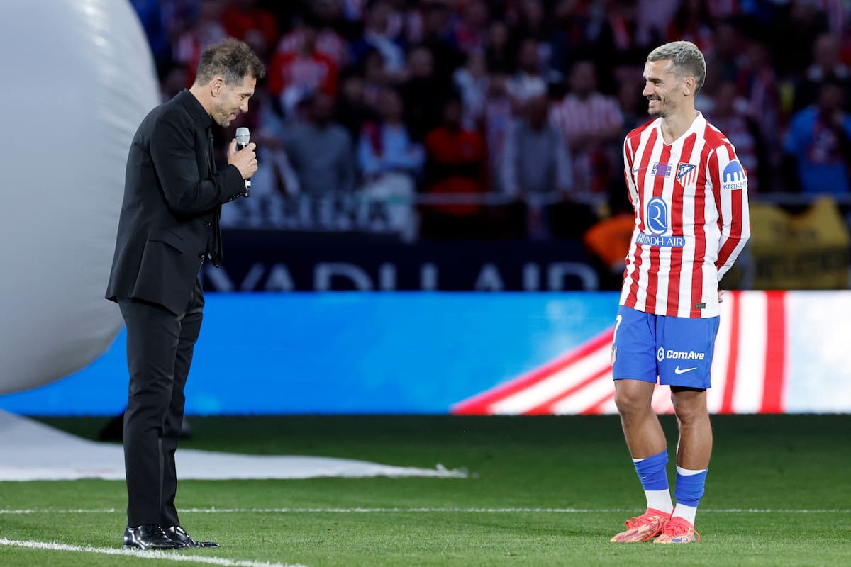 Griezmann despediu-se do Atlético de Madrid com 100 participantes, lágrimas e gratidão mútua com “Don” Simeone