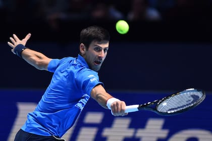 El serbio Novak Djokovic, número 1 del mundo y gran favorito para lograr el trofeo en el ATP Finals; este lunes debutará en el O2 Arena frente a Schwartzman.