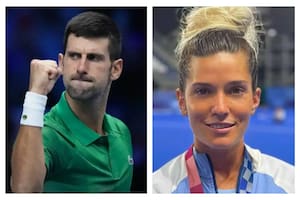 Novak Djokovic comenzó a seguir a una Leona y ella estalló de emoción