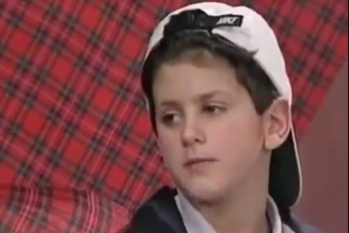 Novak Djokovic, durante una entrevista que le realizaron cuando tenía 7 años