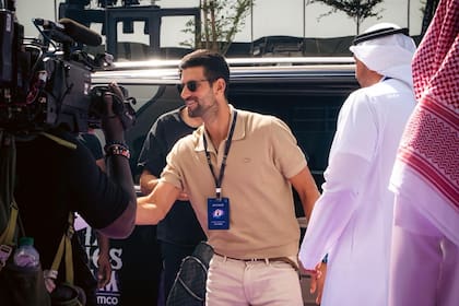 Novak Djokovic en Riad: el serbio es una de las figuras del Six Kings Slam