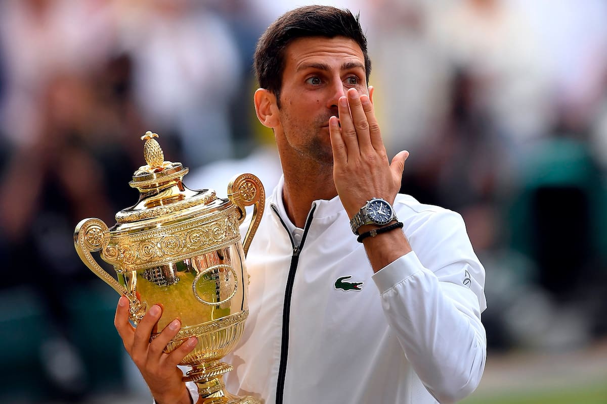 Novak Djokovic, ganador de Wimbledon 2019