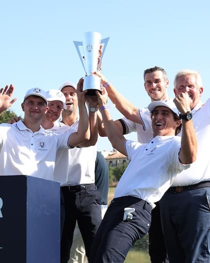Novak Djokovic integró el equipo ganador del amistoso de celebridades en la Ryder Cup
