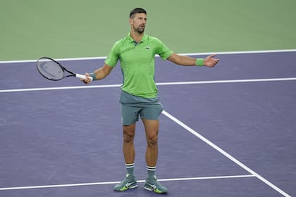 Novak Djokovic se enfrenta al juez de silla después de perder un punto controvertido contra el italiano Luca Nardi