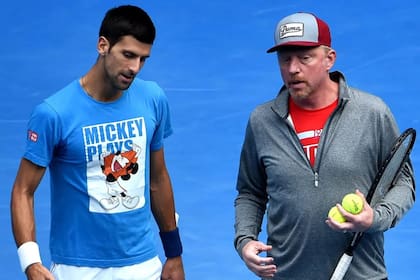 Novak Djokovic y Boris Becker ganaron seis Grand Slams juntos