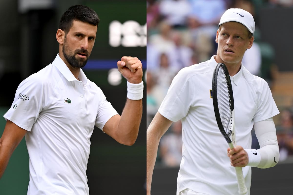Novak Djokovic y Jannik Sinner protagonizan una de las semifinales de Wimbledon 2025; el ganador luchará por el título