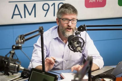 Luis Novaresio en su programa de radio La red