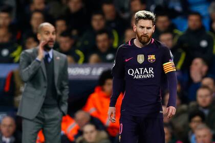 Noviembre de 2016; Pep hacía unos meses que había llegado a Manchester City y enfrentaba al Barcelona de Messi