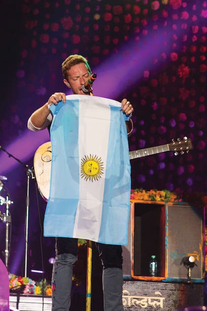 Noviembre de 2017. Durante la gira A Head Full Of Dreams en el Estadio de La Plata.