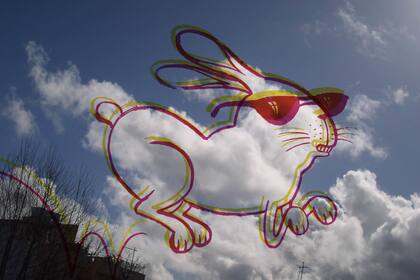 Nube con forma de conejo