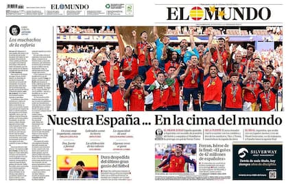"Nuestra España.. en la cima del mundo", señaló un medio español