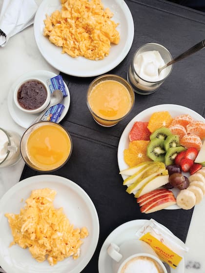 Nuestra estadía se llamaba “Eat & Stay”. Además del alojamiento, tiene el servicio de room service con cena de 3 pasos en la habitación incluida.