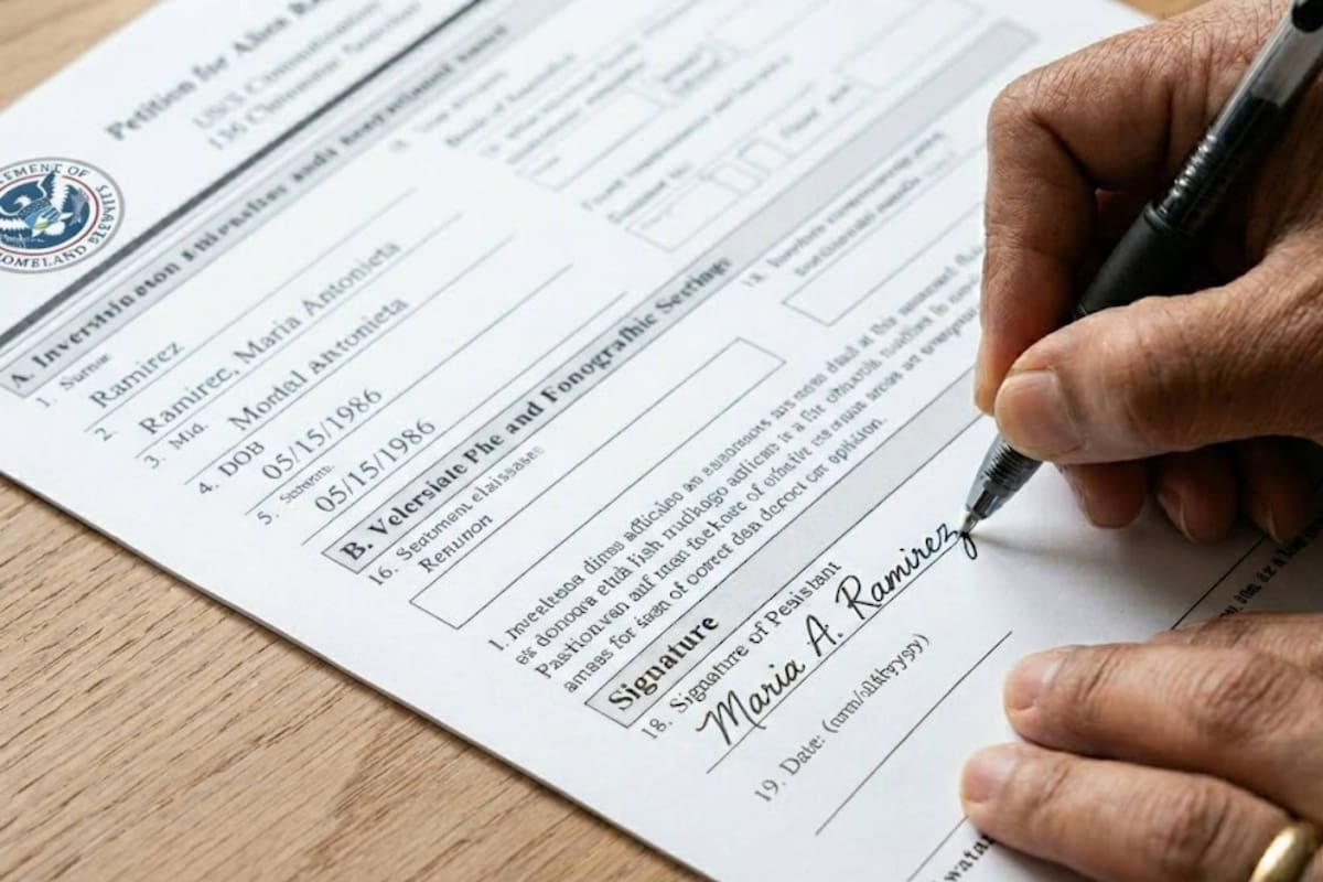 Nueva regla final provisional que endurece los requisitos relativos a la firma en las solicitudes de beneficios migratorios