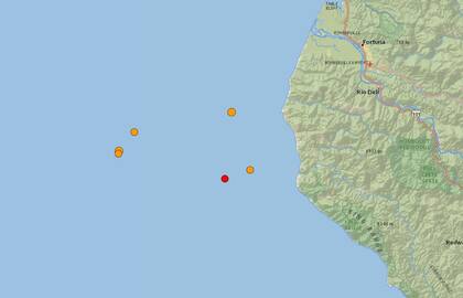Nueva serie de terremotos frente a las costa de California