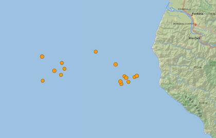 Nueva serie de terremotos frente a las costa de California