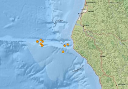 Nueva serie de terremotos frente a las costa de California