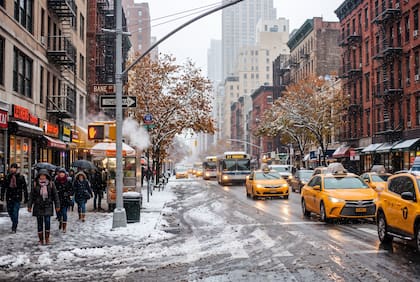 Nueva York comenzaría a recibir sus primeras nevadas en octubre 2026