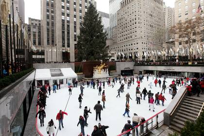 La famosa pista de patinaje del Rockefeller Center (Archivo)