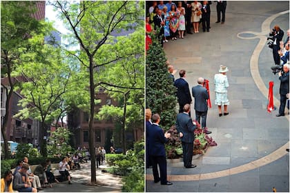 Nueva York posee un parque al que nombró Queen Elizabeth II en 2010, cuando la reina visitó la zona cero