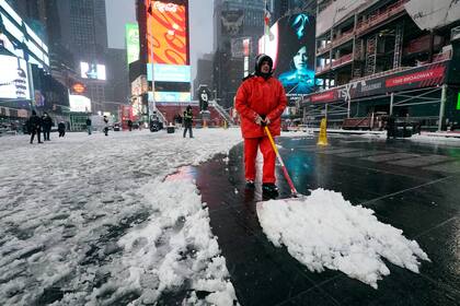 Nueva York será una de las zonas de Estados Unidos más afectadas por la nieve