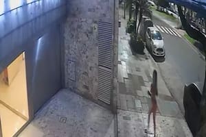 Aparecieron nuevos videos de Candela Arizaga corriendo semidesnuda tras abandonar el departamento de Facundo Moyano
